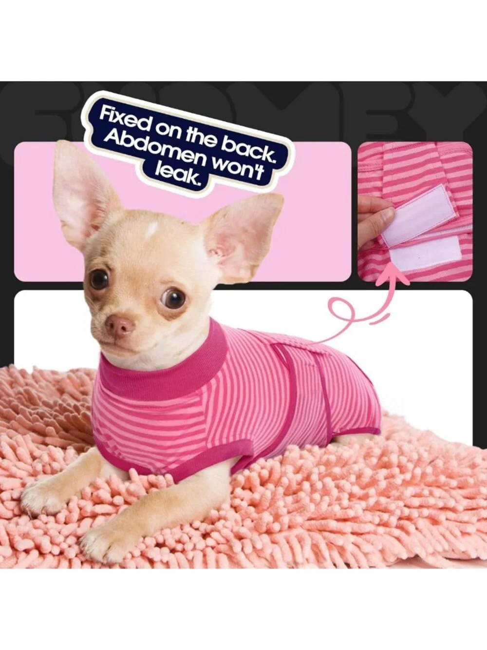 Post-Surgery Dog Recovery Suit, Soft Breathable Bodysuit for Comfort & Healing